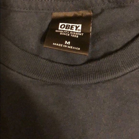 Obey Worldwide Navy Men’s T-shirt - Picture 4 of 4